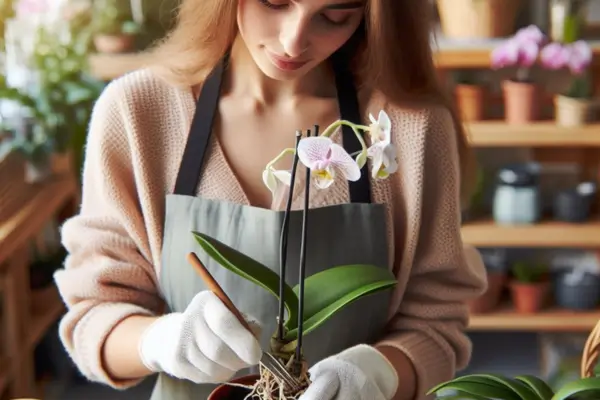 Como fazer muda da haste da orquídea